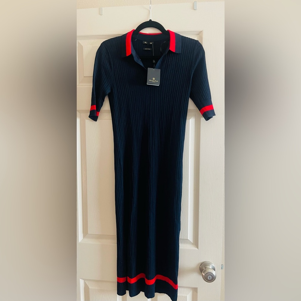 Massimo Ditti Midi Knitted Dress